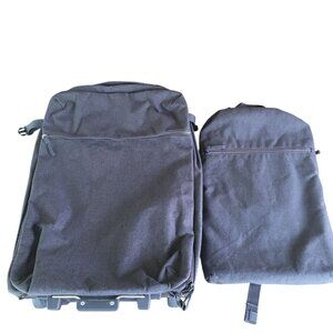 IKEA Forenkla Carry On Rolling Wheeled Travel Bag w/ Detachable Backpack Gray